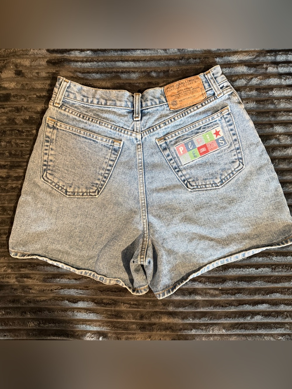 Vintage Pepe Button-up Fly Jean short Shorts high rise sz 30